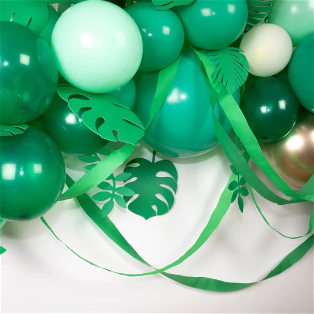 Meri Meri - Leafy Green Balloon Arch Kit - Yapraklı Yeşil Balon Kiti - 44 balon Balonlar