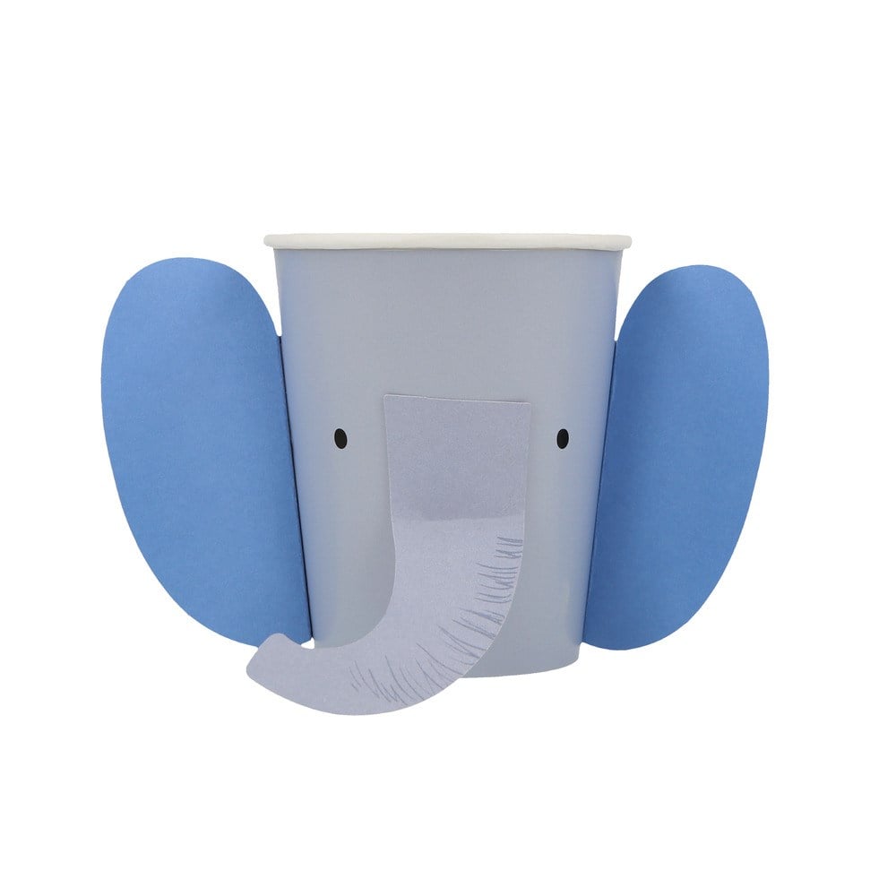 Meri Meri - Animal Parade Character Cups - Hayvan Geçit Töreni Bardaklar - 8'li Bardaklar