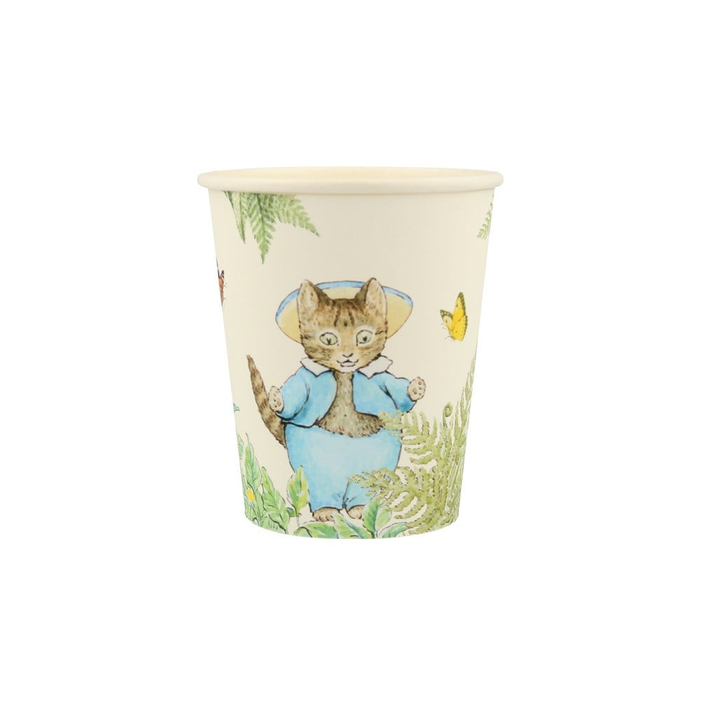 Meri Meri - Peter Rabbit In The Garden Cups - Peter Rabbit Bahçede Bardaklar - 8'li Bardaklar