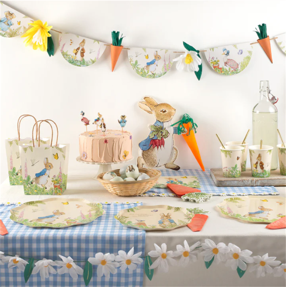 Meri Meri - Peter Rabbit Side Plates - Peter Rabbit Tabaklar - 8'li Bardaklar