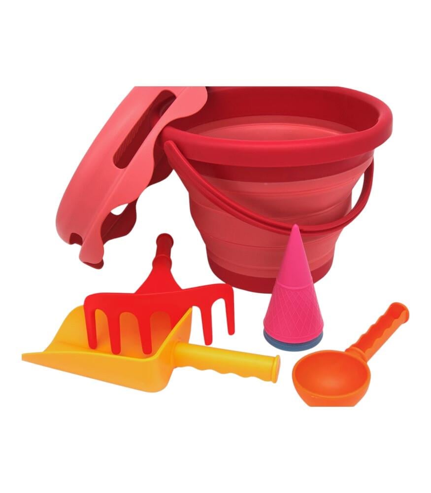 compacToyscompacToys - 7in1 Plaj Kovası Seti - Kırmızı99200201