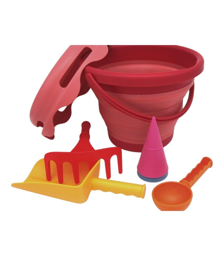 compacToyscompacToys - 7in1 Plaj Kovası Seti - Kırmızı99200201