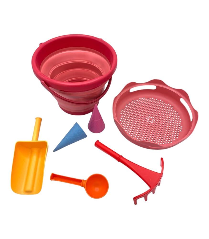 compacToyscompacToys - 7in1 Plaj Kovası Seti - Kırmızı99200201
