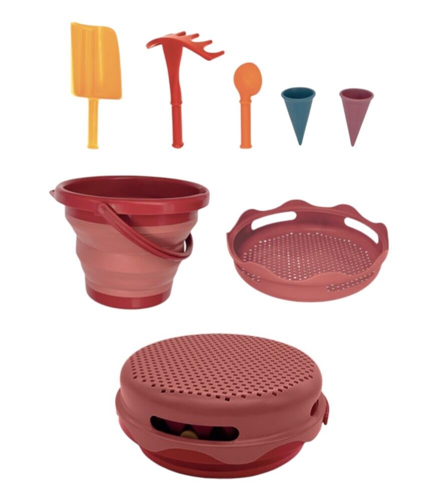 compacToyscompacToys - 7in1 Plaj Kovası Seti - Kırmızı99200201