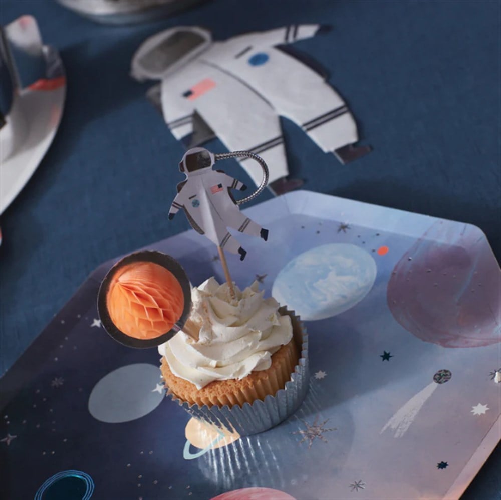 Meri Meri - Space Cupcake Kit - Uzay Cupcake Kiti -24lü Cupcake Setleri