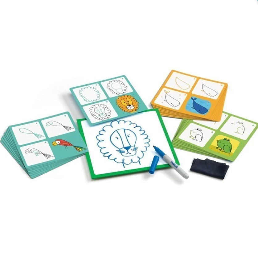 DjecoDjeco Adım Adım Çizim Oyunu - Animals And CoDJ08319