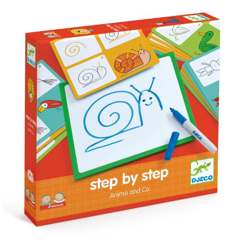 DjecoDjeco Adım Adım Çizim Oyunu - Animals And CoDJ08319