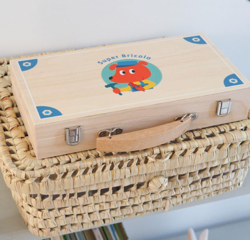 DjecoDjeco Ahşap Alet Çantası - Super BricoloDJ06500