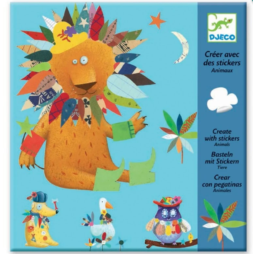 DjecoDjeco Yapıştırma Kartları - Create AnimalsDJ08932