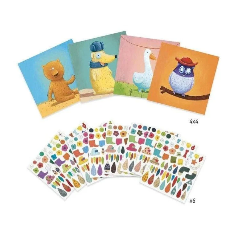 DjecoDjeco Yapıştırma Kartları - Create AnimalsDJ08932