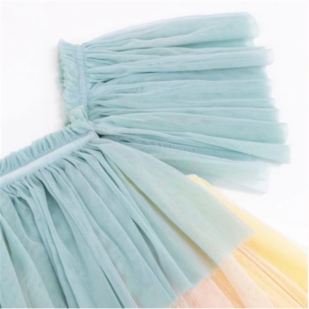 Gökkuşağı Prenses Elbise 5-6 Yaş Gizden Gelenler