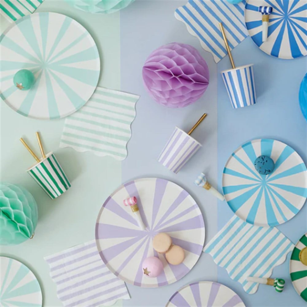 Karışık Çizgili Peçeteler (L) (16'lı) Gizden Gelenler