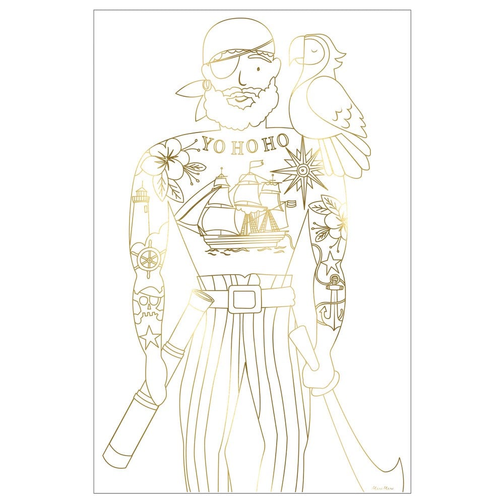 Korsanlar Boyamalı Poster Gizden Gelenler