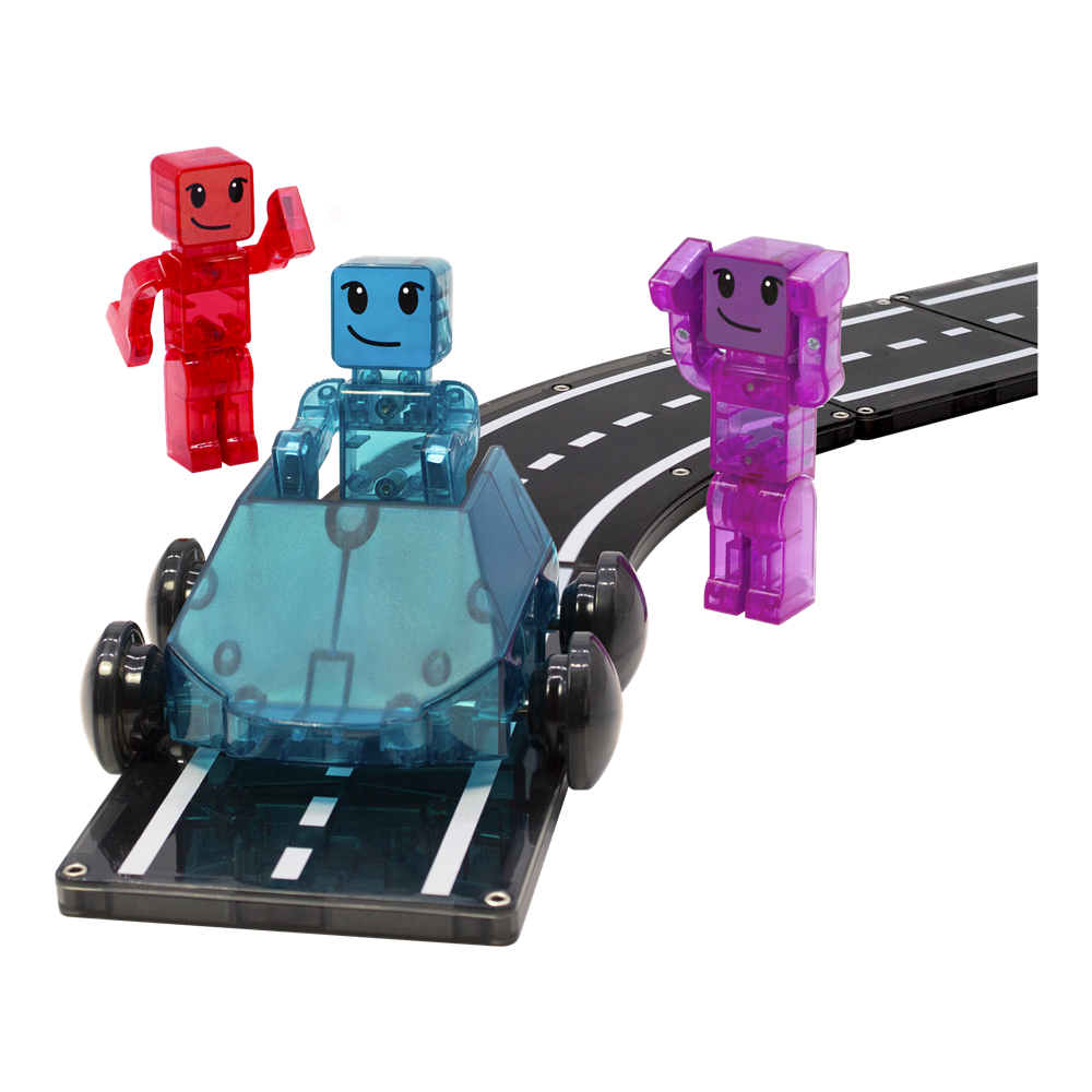 Magna-Tiles - Dashers 6-Piece Set - Hızlı Sürücüler 6 Parça Gizden Gelenler