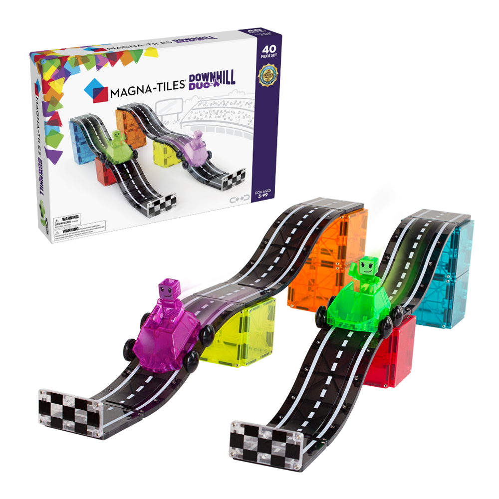 Magna-Tiles - Downhill Duo 40-Piece Set - Yokuş Aşağı 2'li - 40 Parça Gizden Gelenler