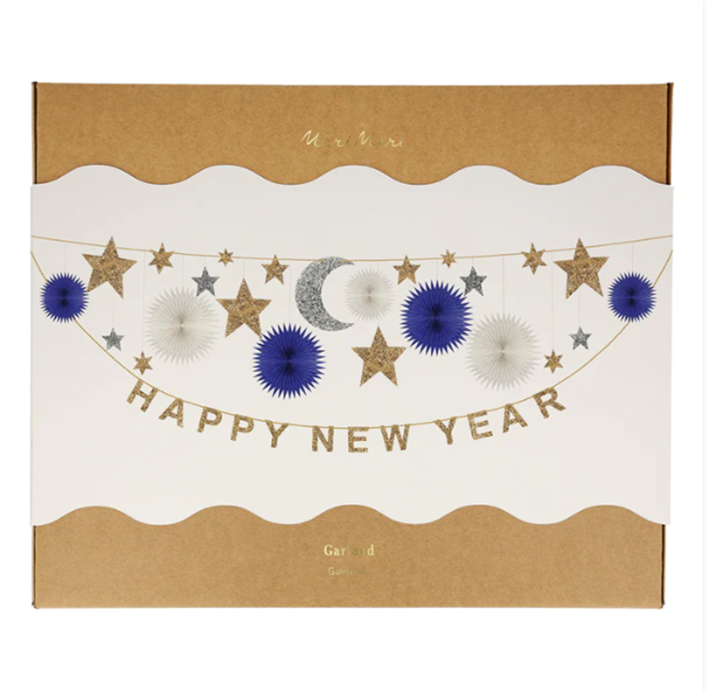 Meri Meri - Celestial New Year Garland - Happy New Year Asılan Süs Gizden Gelenler