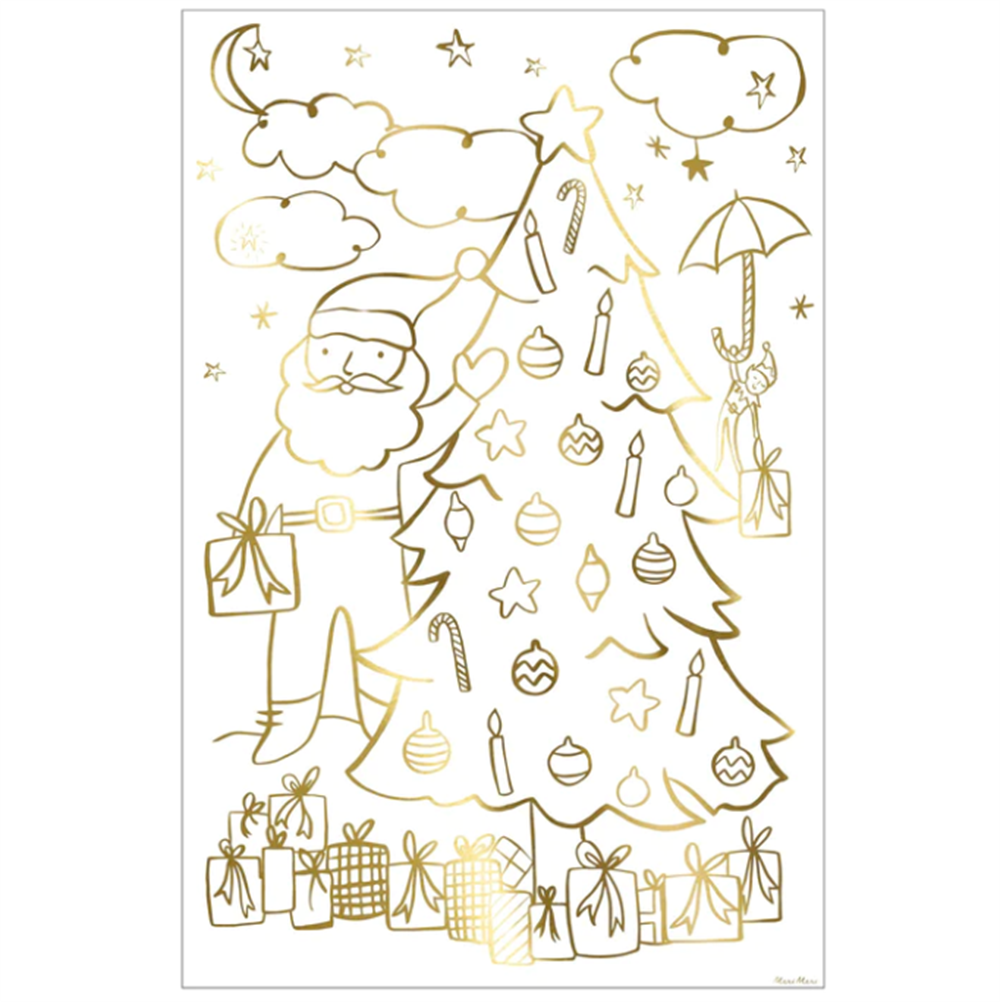 Meri Meri - Christmas Colouring Posters - Yeni Yıl Boyama Posterleri (2'li) Gizden Gelenler