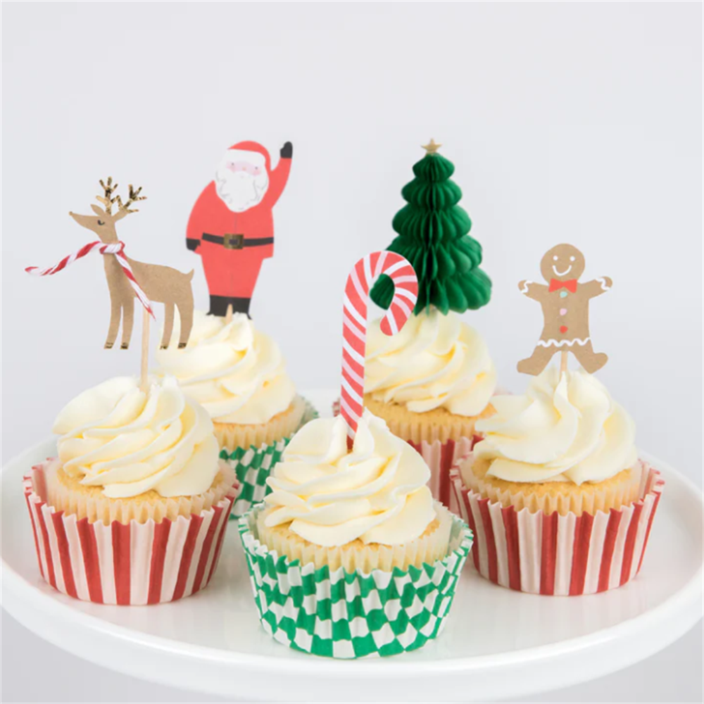 Meri Meri - Festive House Cupcake Kit - Yeni Yıl Evi Cupcake Kit (24'lü) Gizden Gelenler