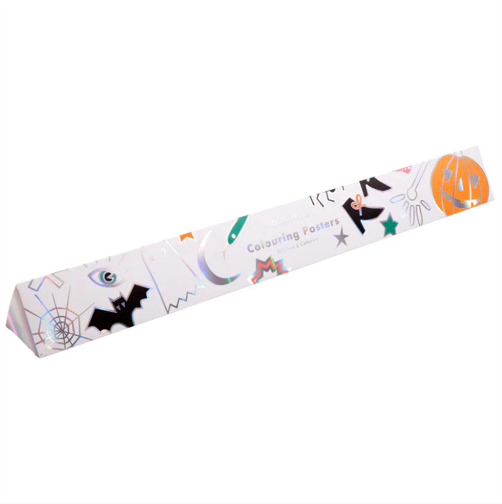 Meri Meri - Halloween Colouring Posters - Cadılar Bayramı Boyama Posterleri (2'li) Gizden Gelenler