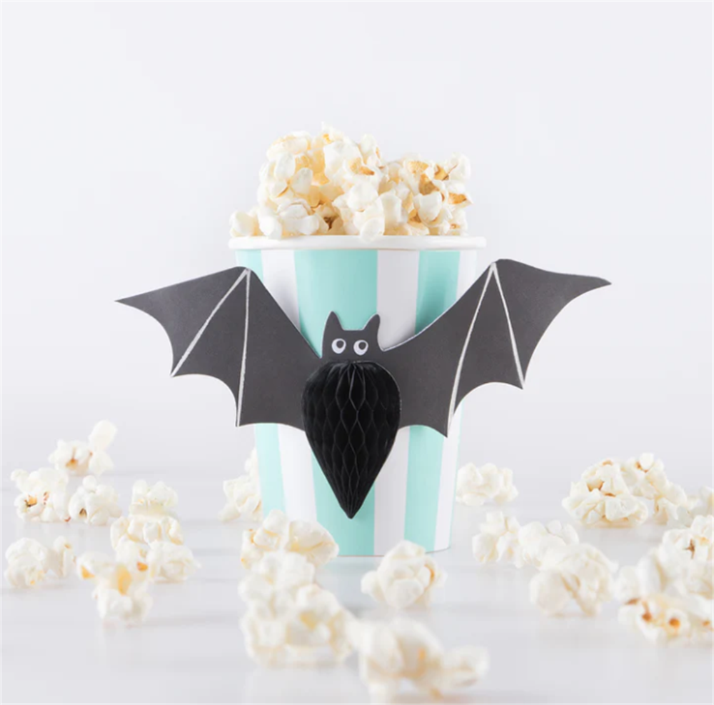 Meri Meri - Halloween Honeycomb Cups - Cadılar Bayramı Bardaklar (8'li) Gizden Gelenler