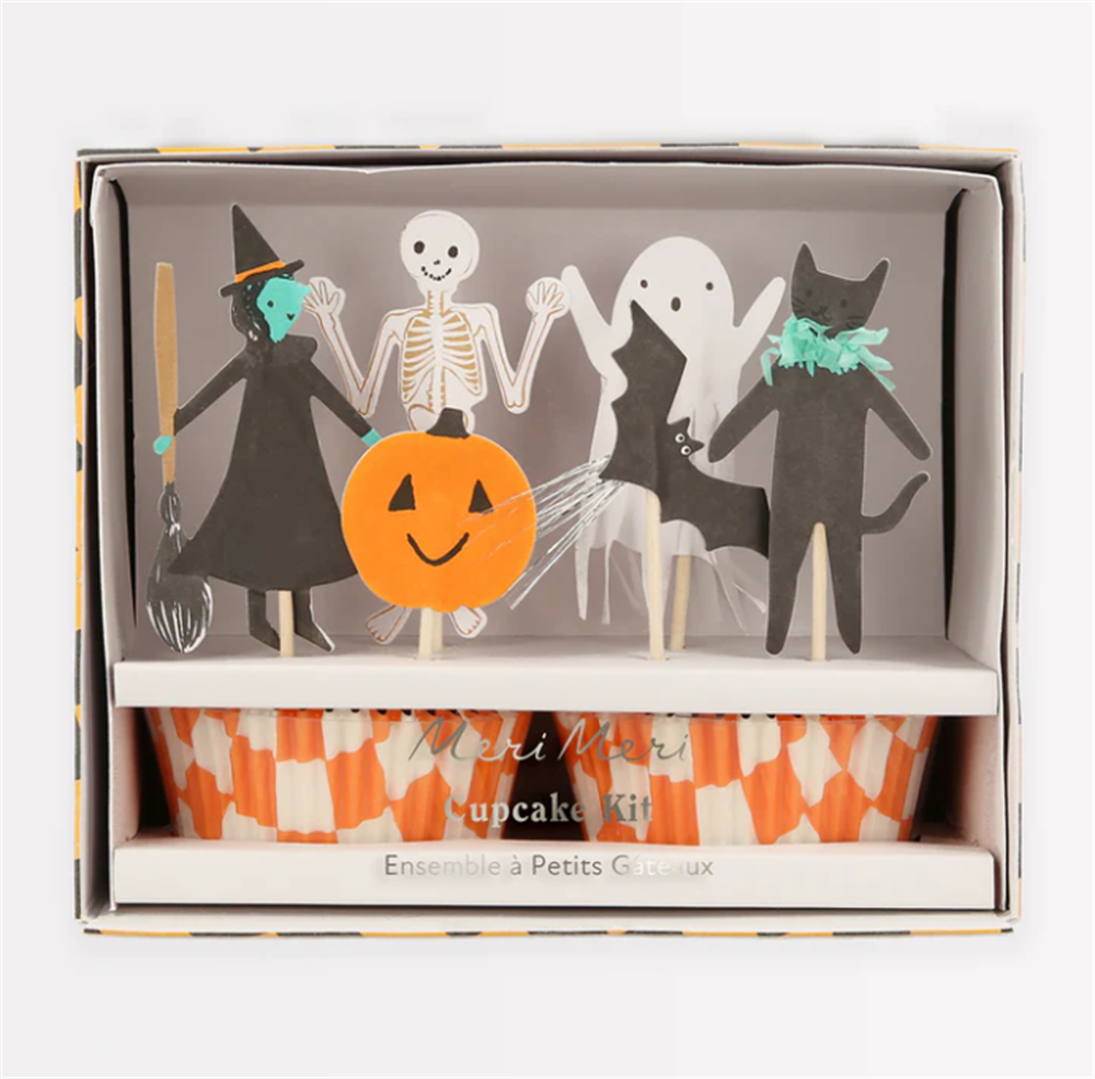 Meri Meri - Happy Halloween Cupcake Kit - Cadılar Bayramı Cupcake Kit (24'lü) Gizden Gelenler
