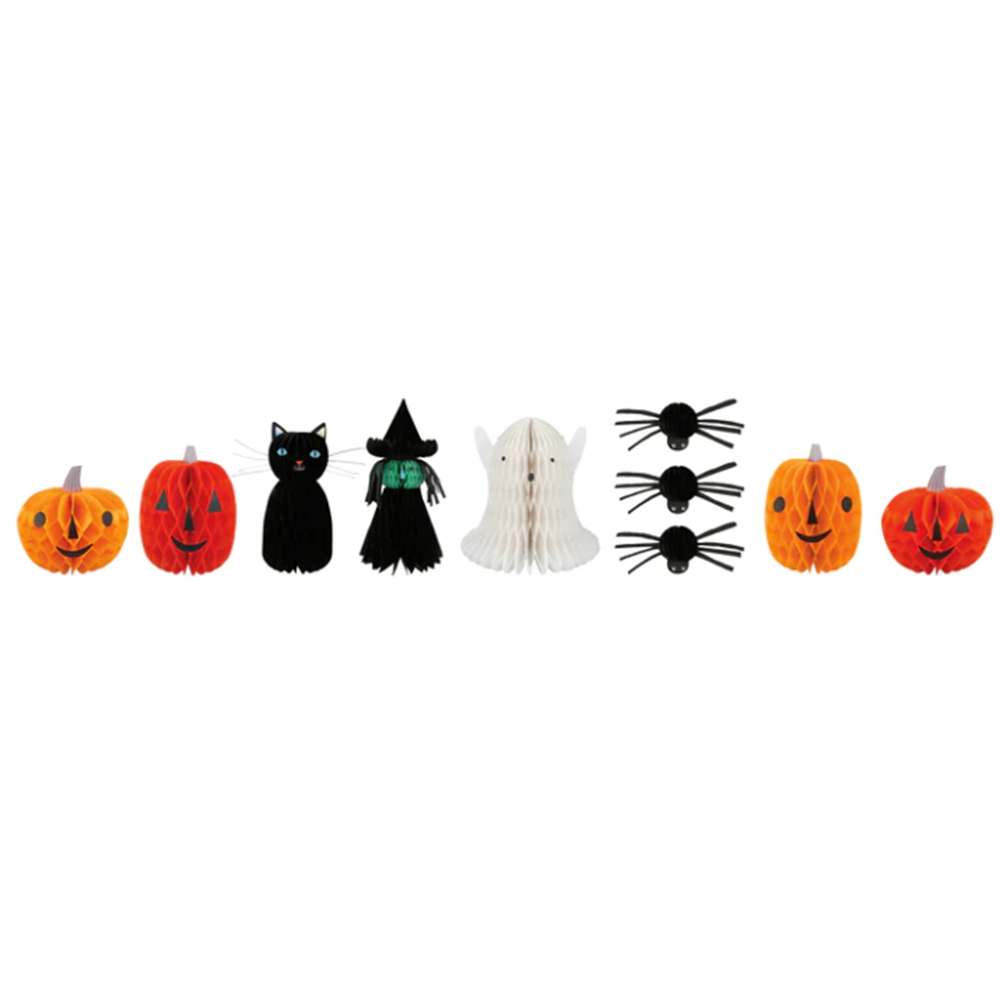 Meri Meri - Honeycomb Halloween Characters - Hallweeon Karakterleri (10'lu) Gizden Gelenler
