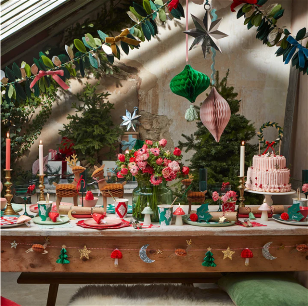 Meri Meri - Honeycomb Reindeer Family - Rengeyiği Ailesi Dekorlar (3'lü) Gizden Gelenler