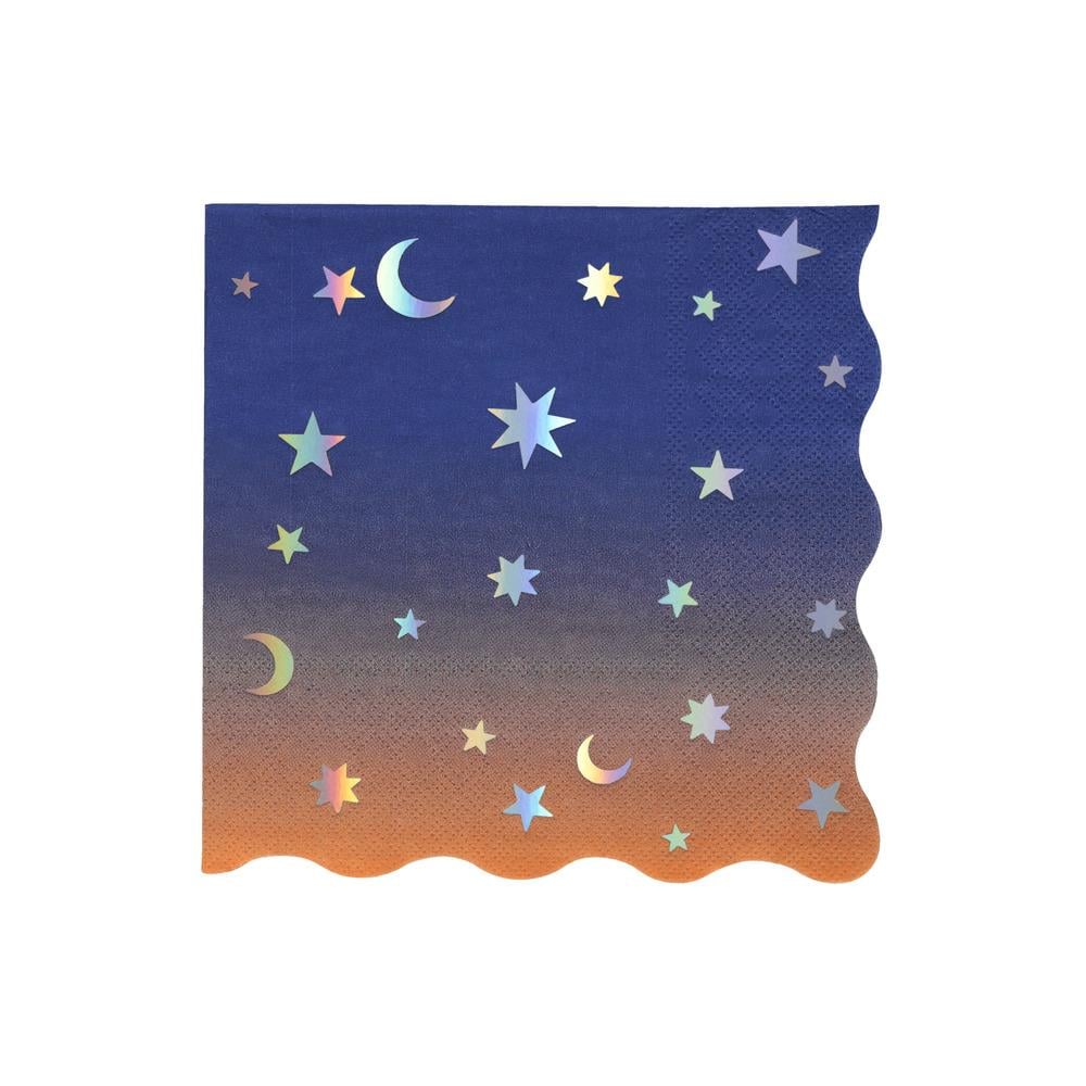 Meri Meri - Making Magic Star Large Napkins - Make Magic Yıldızlar Peçeteler (L) (16'lı) Gizden Gelenler