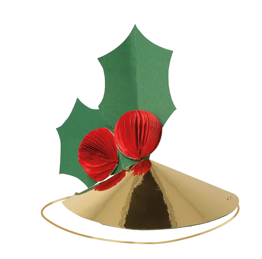 Meri Meri - Mixed Christmas Party Hats - Yeni Yıl Şapkaları (6'lı) Gizden Gelenler