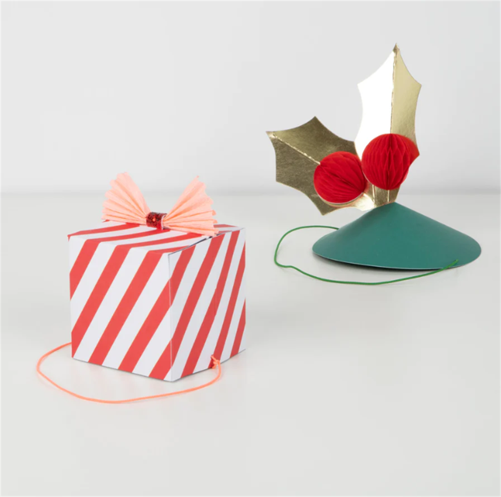Meri Meri - Mixed Christmas Party Hats - Yeni Yıl Şapkaları (6'lı) Gizden Gelenler