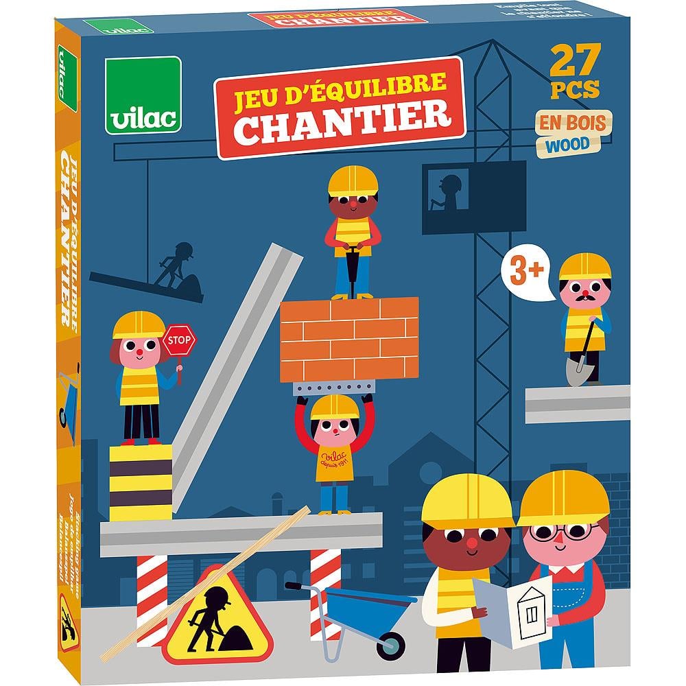 Vilac - Construction Site Equilibrist Game - İnşaat Denge Oyunu - Ingela P.Arrhenius Gizden Gelenler
