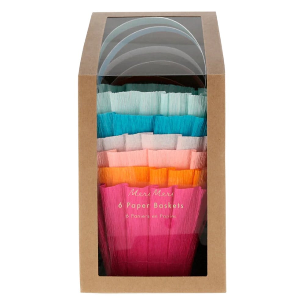 Meri Meri - Bright Baskets - Parlak Sepetler - 6lı Hediye Çantaları