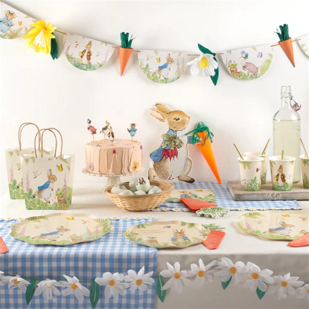 Meri Meri - Peter Rabbit In The Garden Party Bags - Peter Rabbit Bahçede Parti Çantaları - 8'li Hediye Çantaları