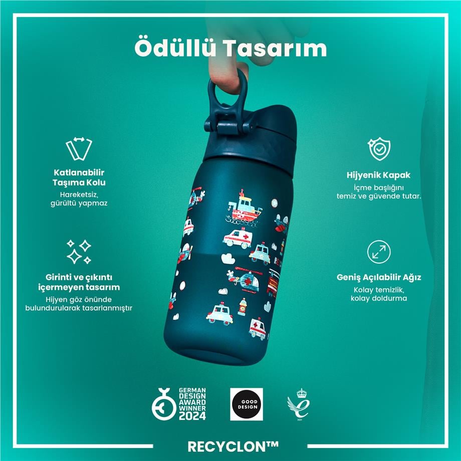 ION8ION8 - Çocuk Suluk - İlk Yardım Taşitları - 350 ml - Sızdırmaz - BPA İçermeyenI8RF350PTRESCUE