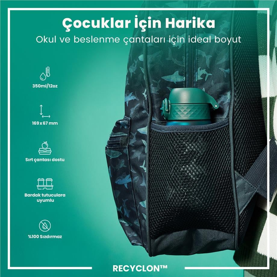 ION8ION8 - Çocuk Suluk - Köpekbalığı - 350 ml - Sızdırmaz - BPA İçermeyenI8RF350PBSHARK