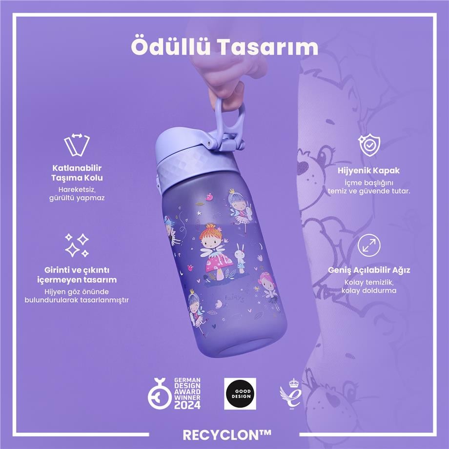 ION8ION8 - Çocuk Suluk - Peri Kızı - 350 ml - Sızdırmaz - BPA İçermeyenI8RF350PVFAIRY