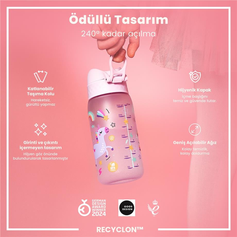 ION8ION8 - Çocuk Suluk - Unicorn - 350 ml - Sızdırmaz - BPA İçermeyenI8RF350PPUNI
