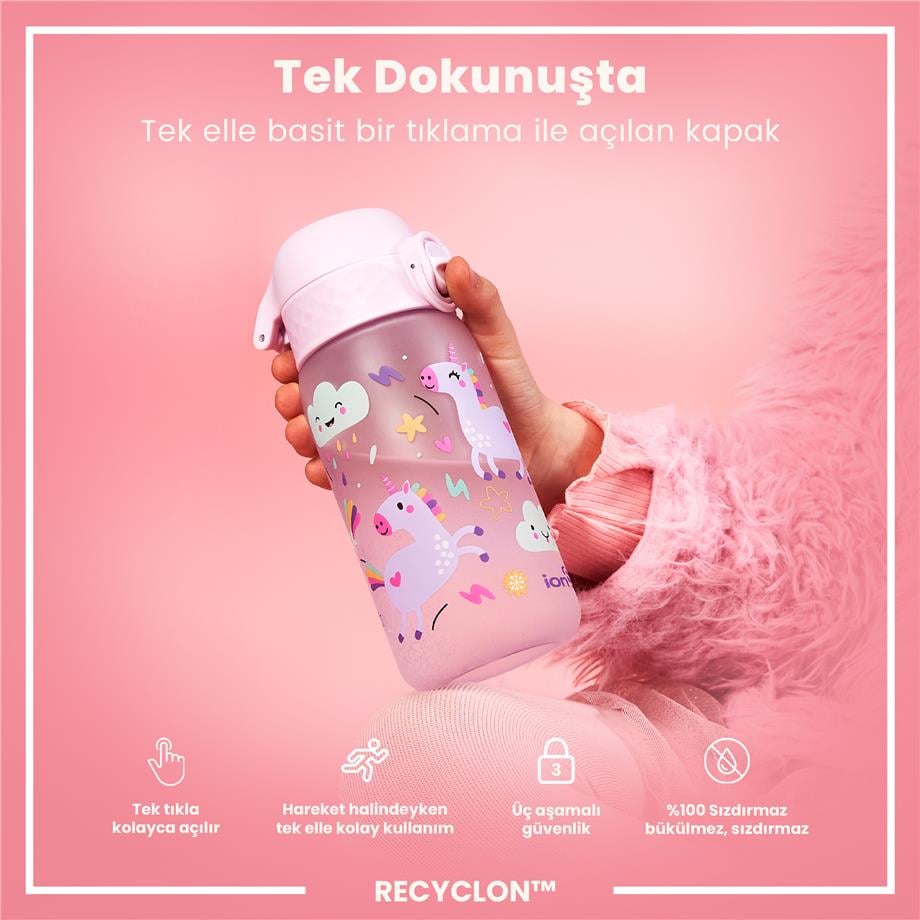 ION8ION8 - Çocuk Suluk - Unicorn - 350 ml - Sızdırmaz - BPA İçermeyenI8RF350PPUNI