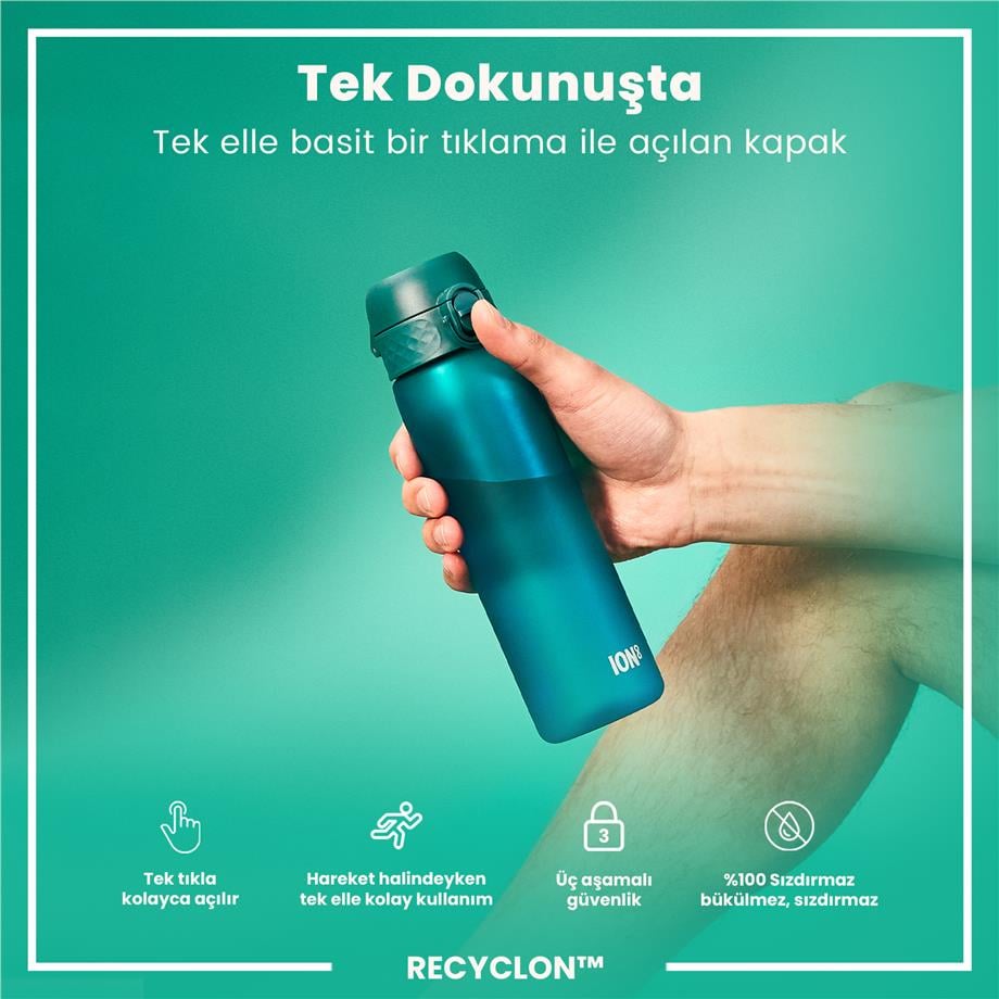ION8ION8 - İnce Suluk - Deniz Mavisi - 500 ml - Sızdırmaz - BPA İçermeyenI8RF500AQU
