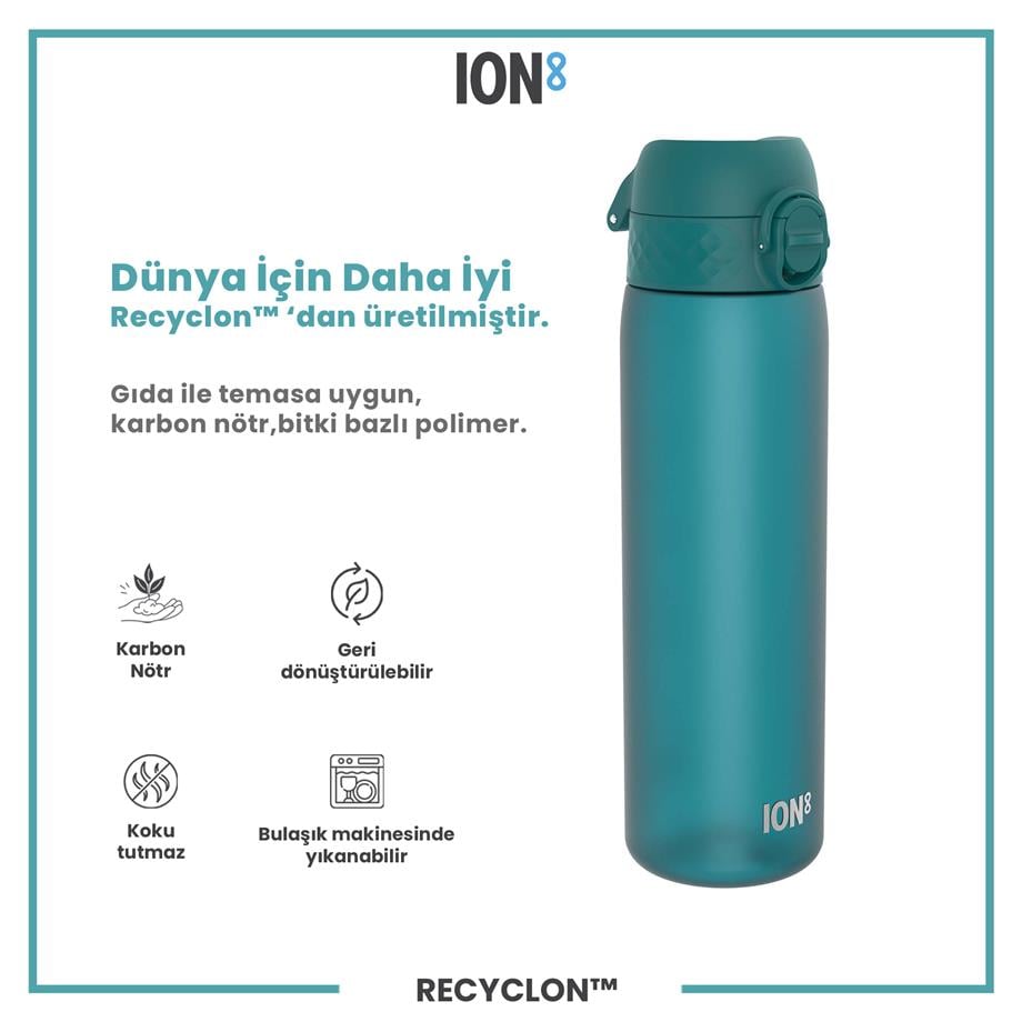 ION8ION8 - İnce Suluk - Deniz Mavisi - 500 ml - Sızdırmaz - BPA İçermeyenI8RF500AQU