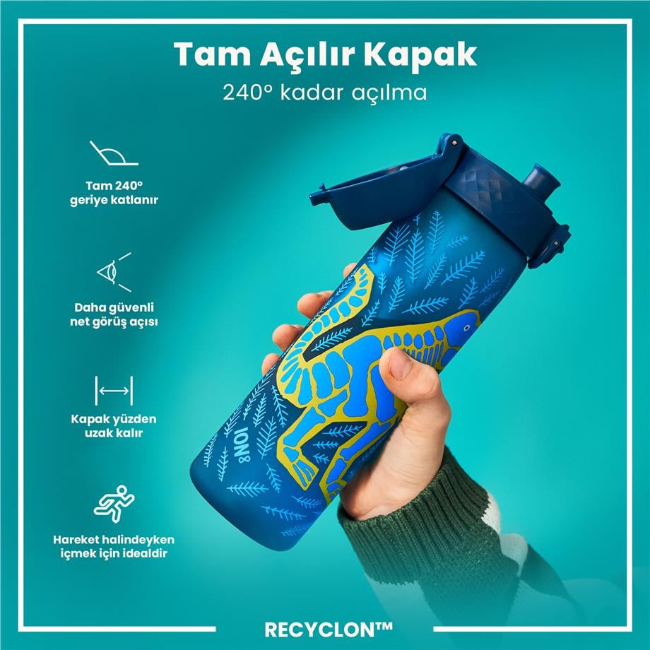 ION8ION8 - İnce Suluk - Dinozorlar - 500 ml - Sızdırmaz - BPA İçermeyenI8RF500PTDINO