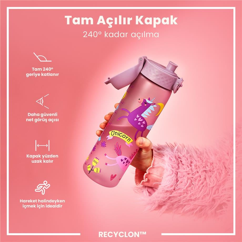 ION8ION8 - İnce Suluk - Unicorn - 500 ml - Sızdırmaz - BPA İçermeyenI8RF500PPUNIC