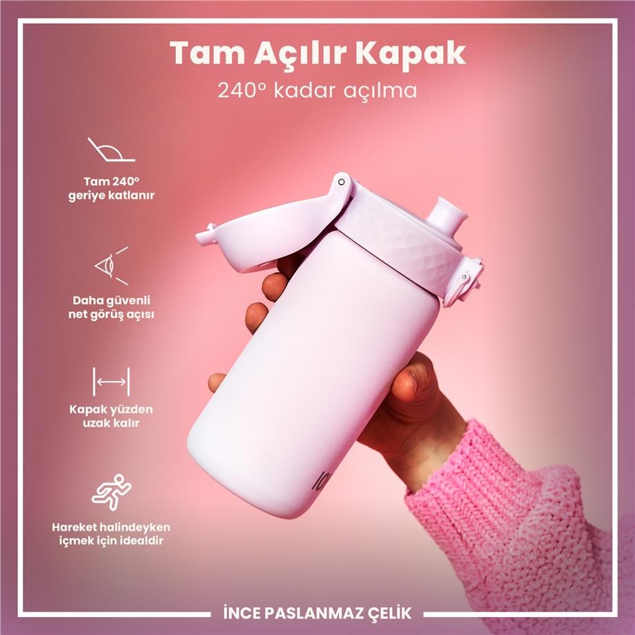 Ion8Ion8 - Paslanmaz Çelik Çocuk Suluk - Leylak - 400 ml - SızdırmazI8SS400LIL2