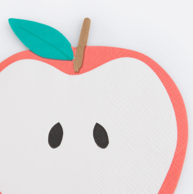 Meri Meri - Apple Napkins - Elma Peçeteler (x16) Kategorisiz