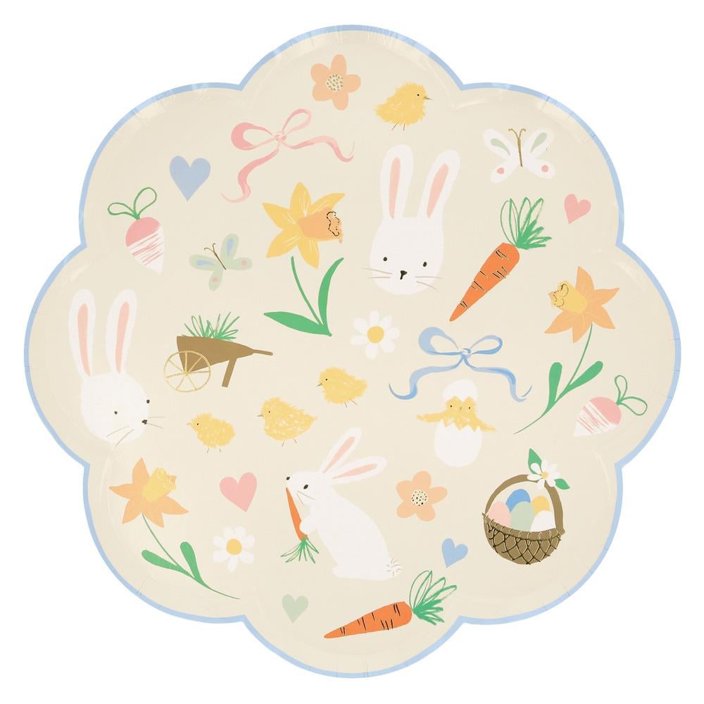 Meri Meri - Bahar Sembollü Tabaklar (L) (8'li) Kategorisiz