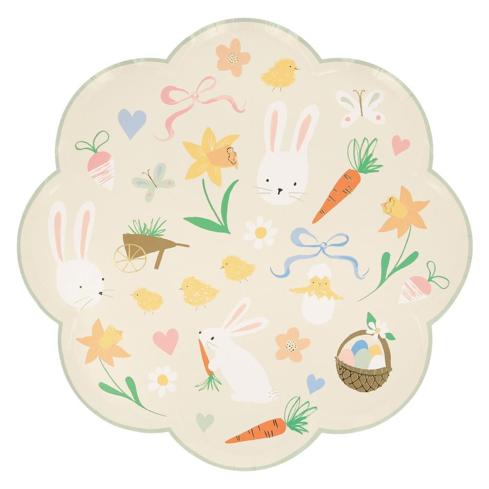 Meri Meri - Bahar Sembollü Tabaklar (L) (8'li) Kategorisiz