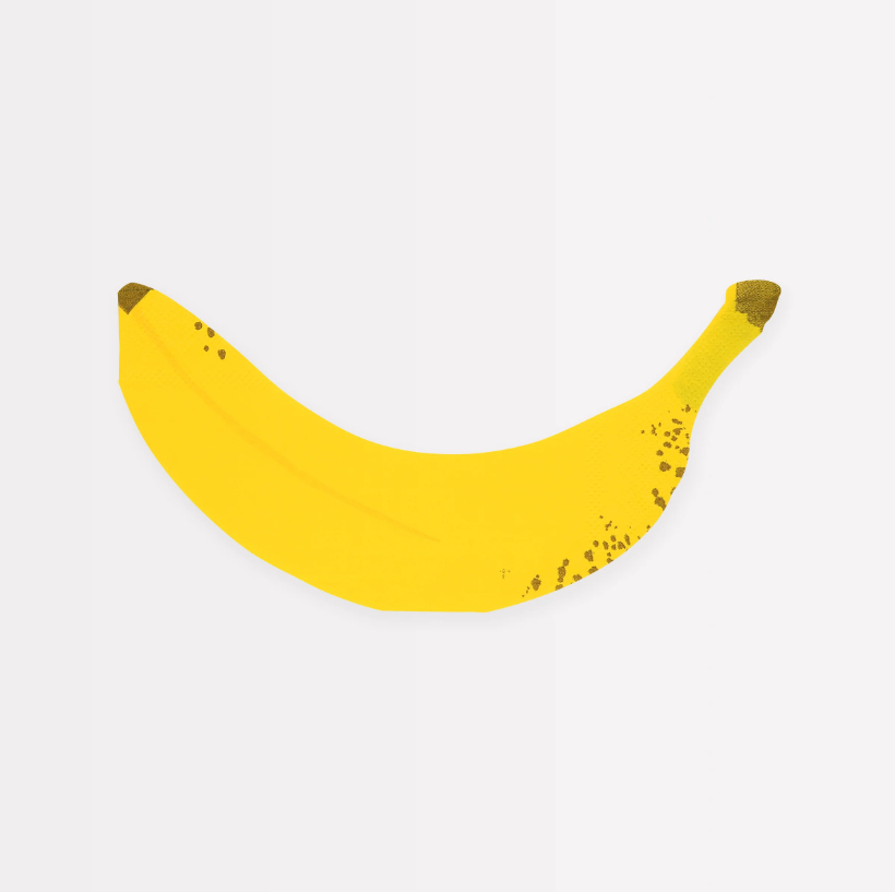 Meri Meri - Banana Napkins - Muz Peçeteler (x16) Kategorisiz
