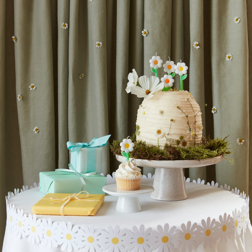 Meri Meri - Daisy Candles - Papatya Mumlar (x6) Kategorisiz