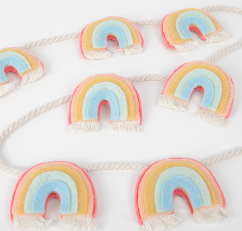Meri Meri - Felt Rainbow Garland - Keçe Gökkuşağı Asılan Süs Kategorisiz