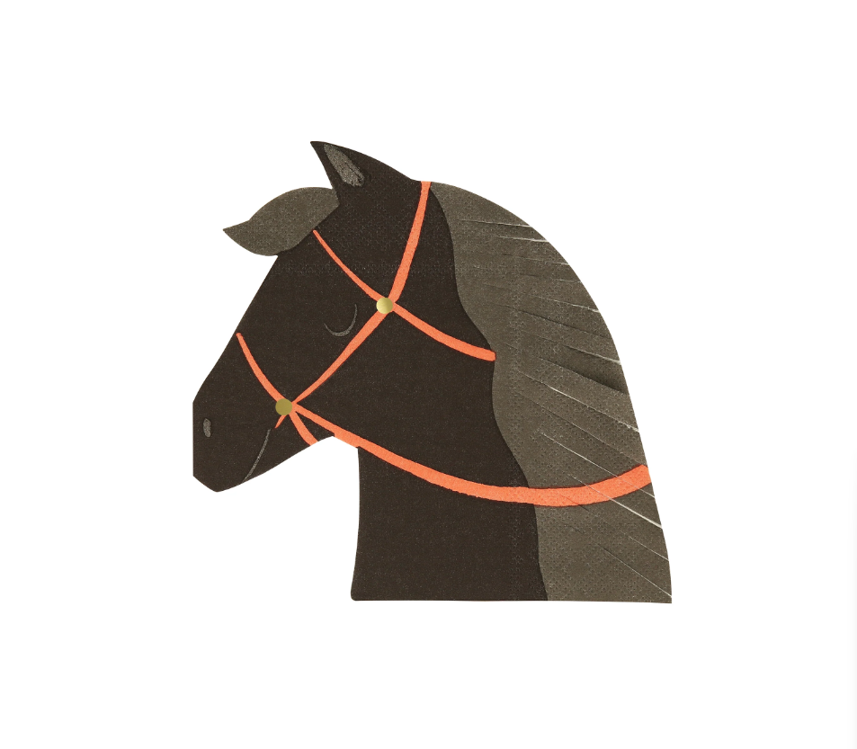 Meri Meri - Horse Napkins - At Peçeteler (x16) Kategorisiz